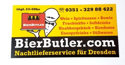 BierButler -<br/>Aufkleber <font color=grey>(ca. 12 x 6cm)</font>